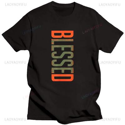 Segne die Olive Army Sonniges Orange T-Shirt Baumwoll-Tops Social Club Bedruckt Hipster Kurzarm Bequem Persönlichkeit Beliebt