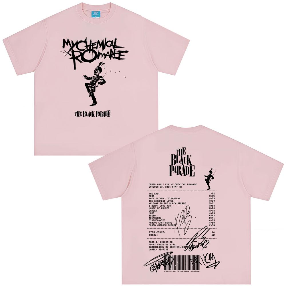 The Black Parade 2026 Tour Tshirts Rock Band My Chemical RoUnisexce Tshirt Unisexs Women Clothing Cotton Casual Y2K Top Streetwear