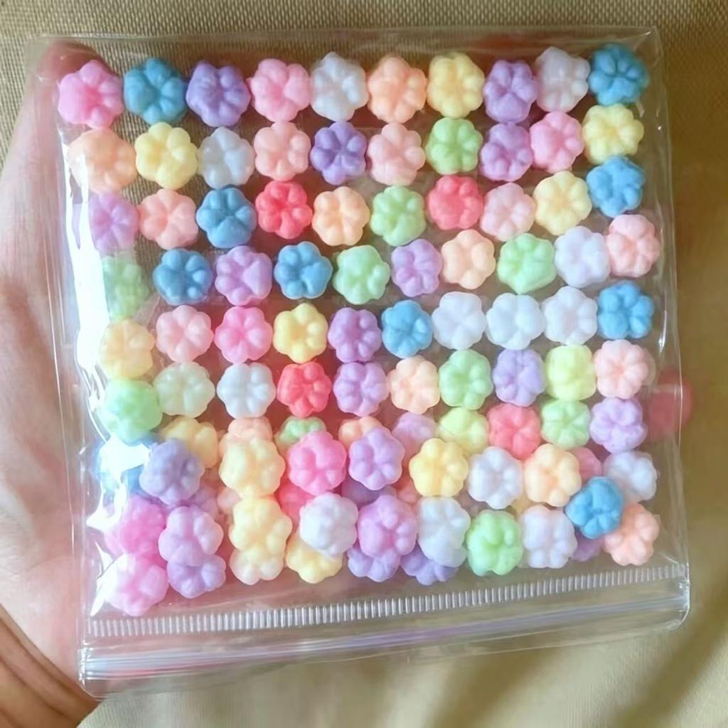 100Pcs Colorful Mini Cat's Paw Cute Soft Colorful Candy Cat Paw Antistress Stress Relief Toy Slow Rebound Decompression Toys