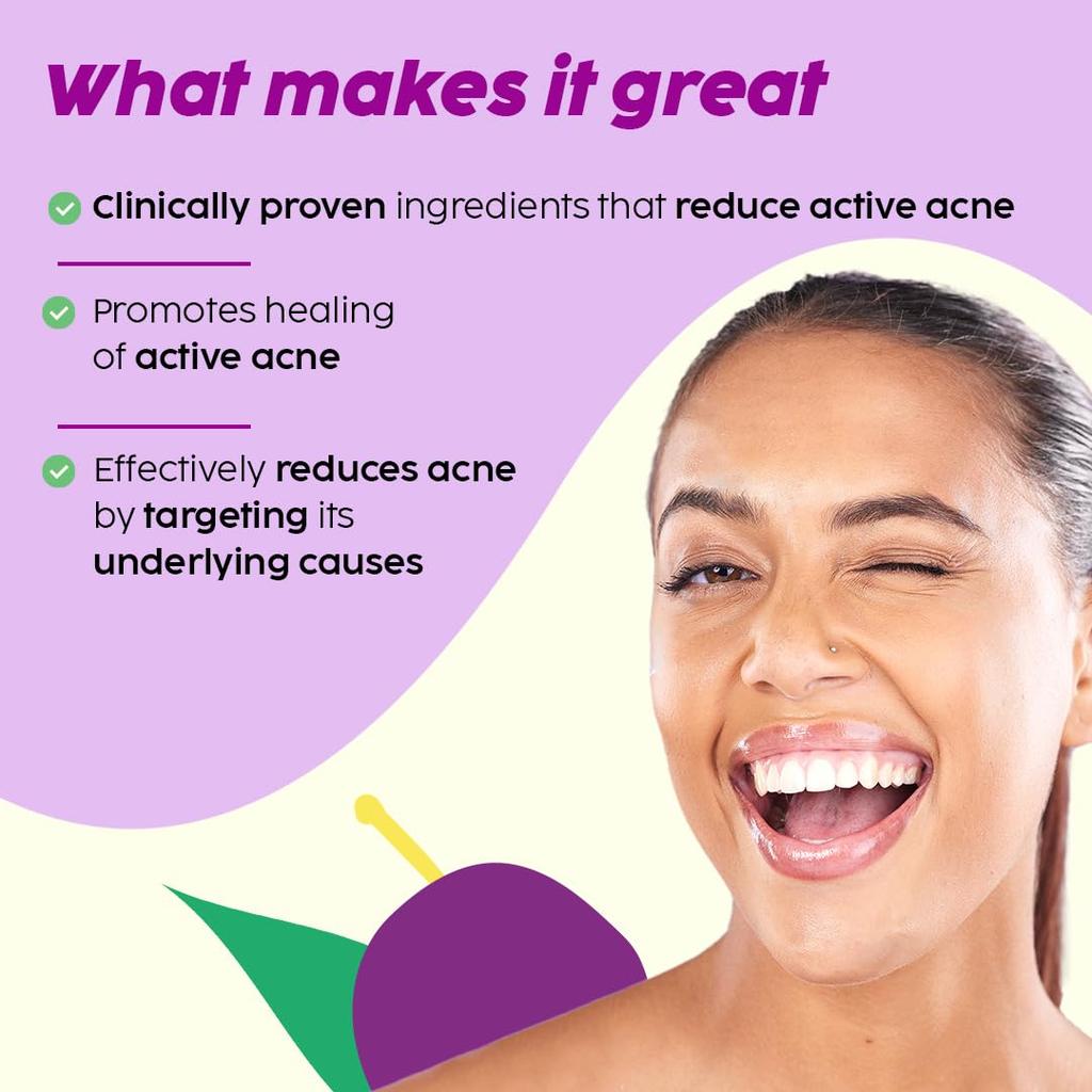 The Plant Fix Plix Jamun Cleanser Salicylic Acid Serum Smoothie Moisturizer Combo For Clear Balanced Skin All Types