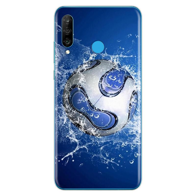 Ich liebe Feuer Fußball weiche TPU Silikonhülle für Huawei P40 P30 P20 Pro P10 P9 P8 Lite E Plus 2019 2017 Telefonhülle