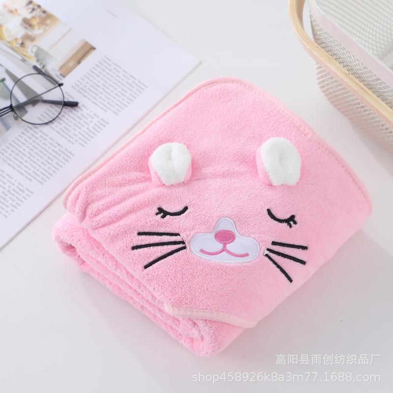 Baby Blanket New Air Conditioning Blanket Warm Coral Velvet Breathable Soft Multipurpose Absorbent Quick Drying Towel Bath Towel