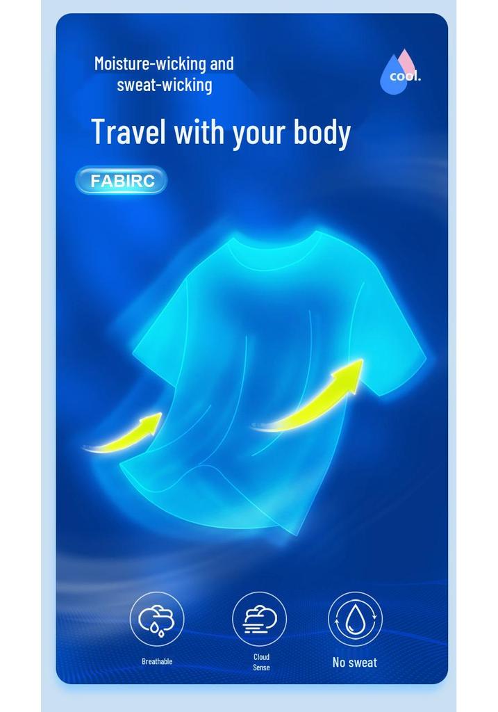 Unisex Quick-Dry Ice Silk Sports T-shirt for Training & Coaching - Summer Short Sleeve