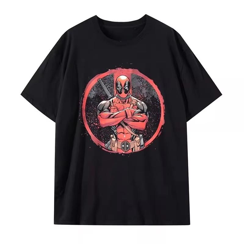 

Marvel Genuine Authorized High Quality Marvel Deadpool Cheap DEADPOOL Men s Cotton Sports T-Shirt Short Sleeve Top S