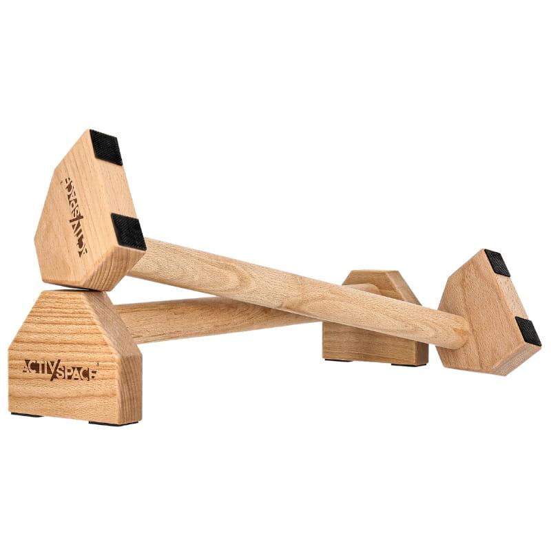 Wooden Parallette Handles For Push-Ups, Long