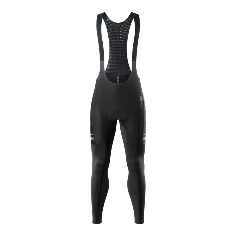 Mens Winter Thermal Cycling Bib Pants Warm Fleece-Lined Road Bike Riding Outdoor Sports