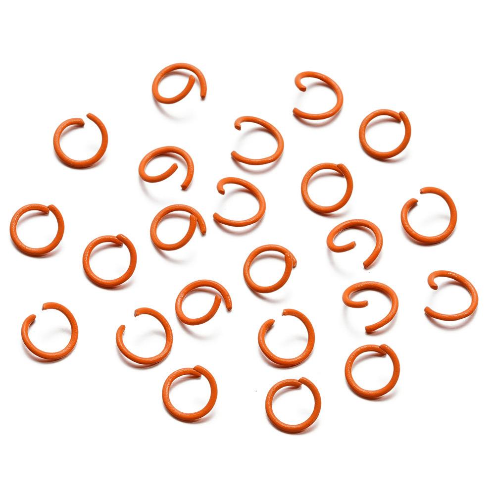 1.2 * 10Mm Open Ring, Colored Painted Iron Ring, Candy Color Connecting Ring, Handmade Diy Keychain Jewelry Ring.