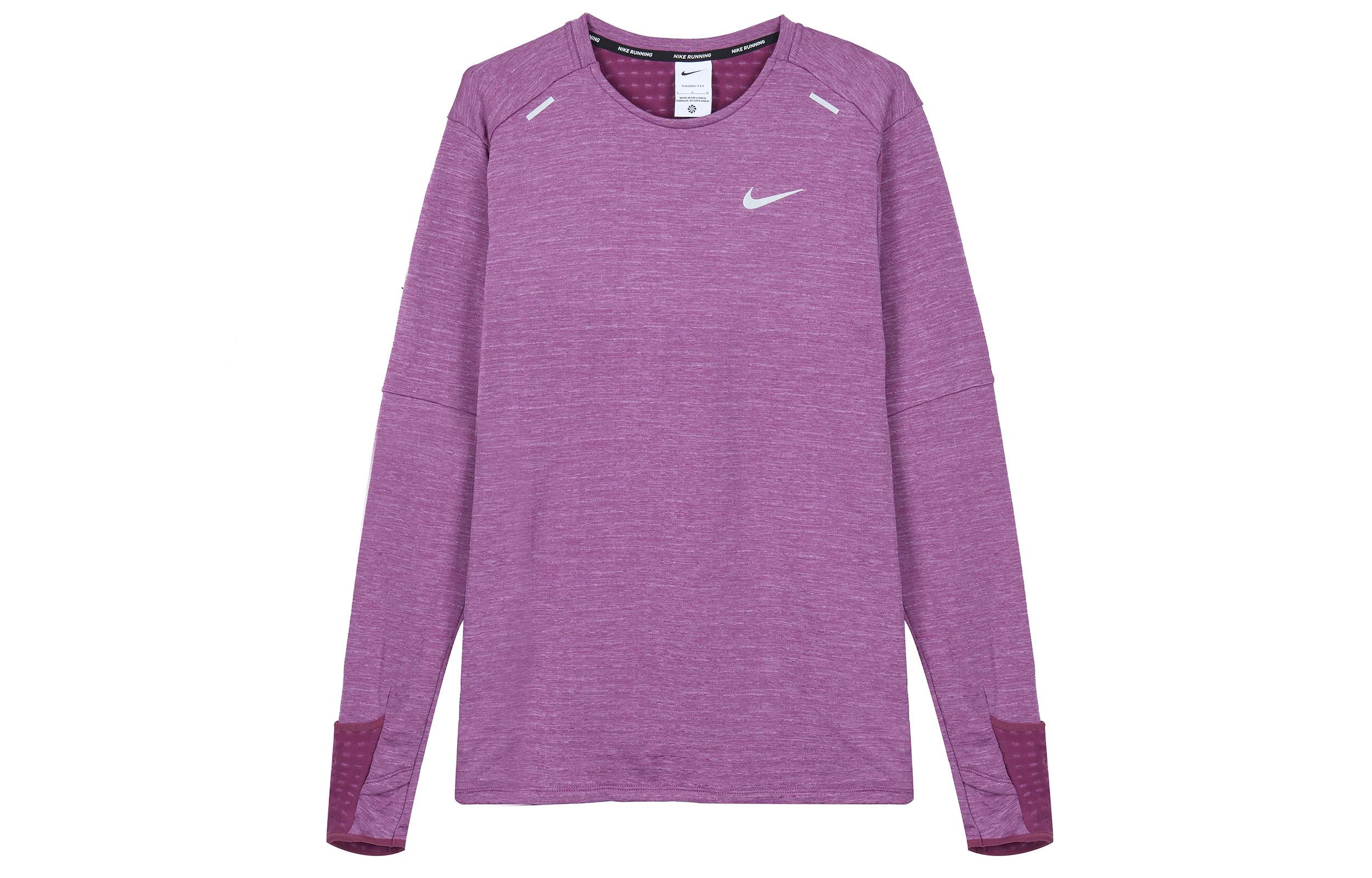 Nike T Shirts Men s Purple Crew Neck Moderate Straight Fit DD5650-653 S