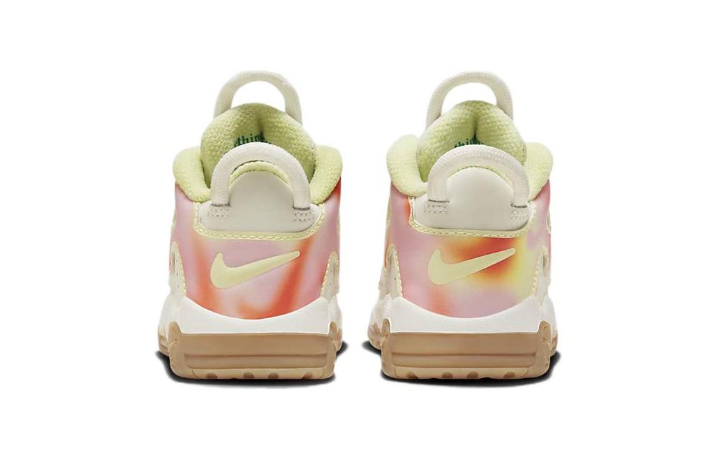 Nike Air More Uptempo Cushioning, Wear Resistant Low Top Toddler Shoes White Umber Infant And Toddler FB7707-100