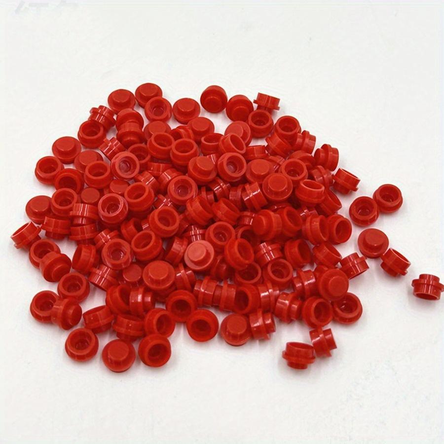 100pcs DIY Building Blocks 1x1 Round Plate Pixel Art Kit Brick Bulk Compatible 4073 Anime Figure Enlighten Gift for Children