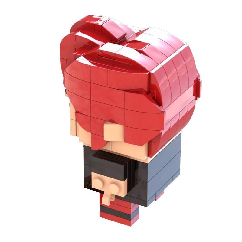 Building Block Compatible, Assembled Toy Set Square Head Boy Slam Dunk Anxi Coach, Sakuragi Flower Road