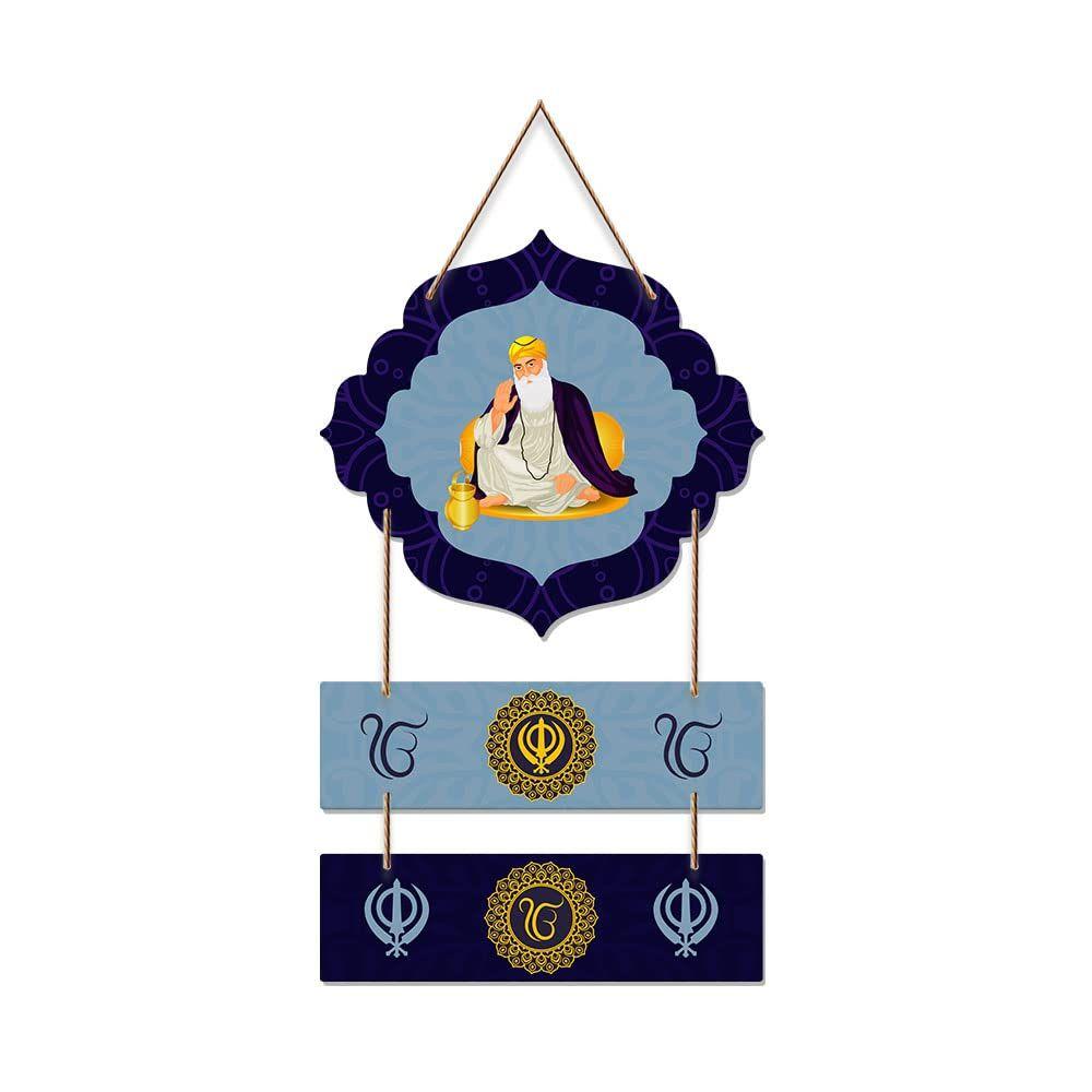 

Guru Nanak Dev Welcome Quote Decorative Wooden Wall Hanging for Living Room | Bedroom | Home Decor | Gifts | Wall Art for Hall | MDF Wall Decoration