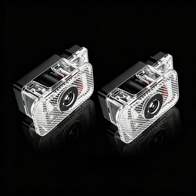 2Pcs Car Door Logo Emblem Welcome Led Light For Volvo 240 C70 S40 S50 S60 S70 S80 S90 V40 V50 V60 V90 XC40 XC60 XC90 Vnl Truck