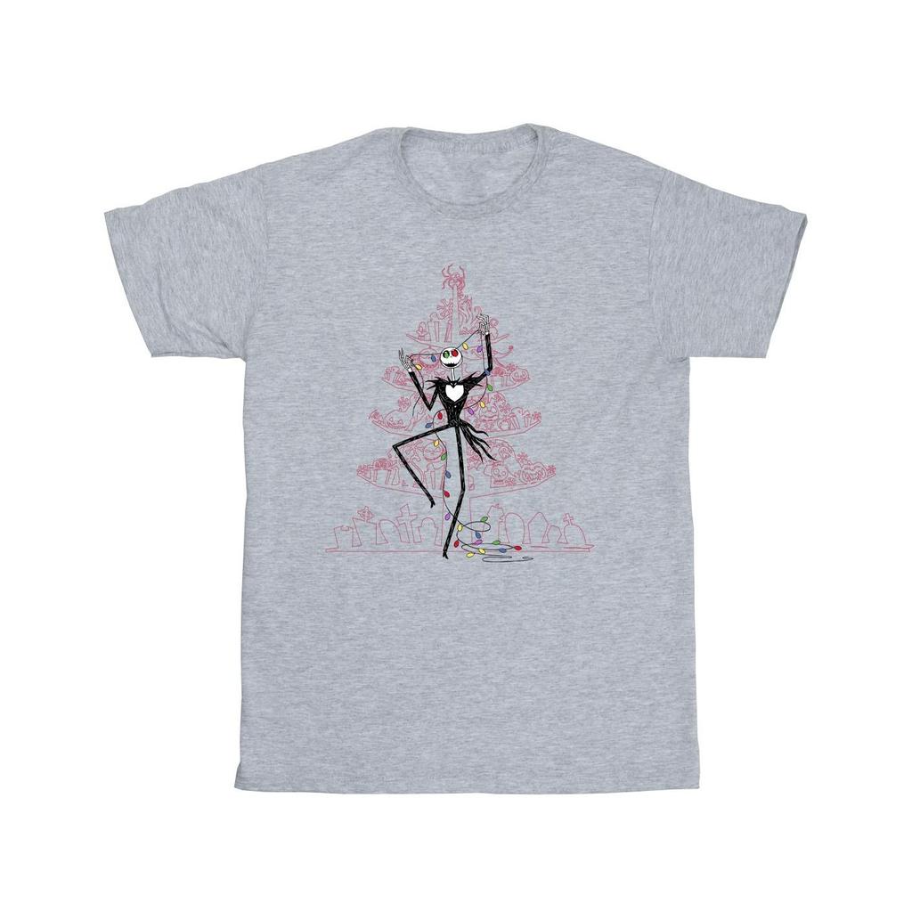 Disney Boys The Nightmare Before Christmas Tree Pink T-Shirt