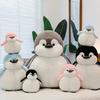 Adorable Black And Gray Soft Penguin Plush Toy Perfect For Kids Birthday Gifts