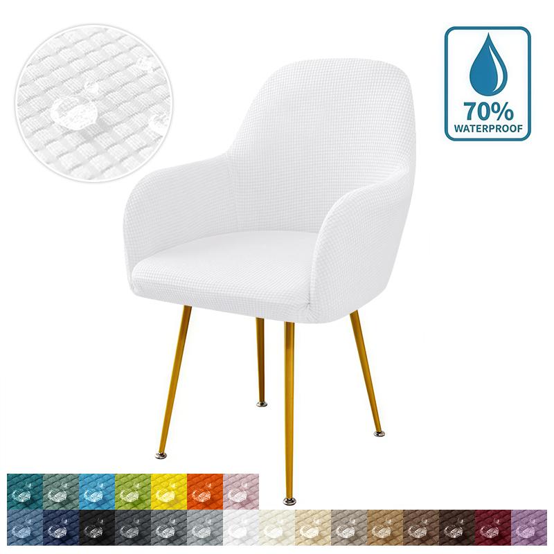 

Jacquard Knitted Pattern Chair Cover Elastic Stretch Non-Slip Armchair Slipcover Breathable Water-Repellent Chair Covers 1PC