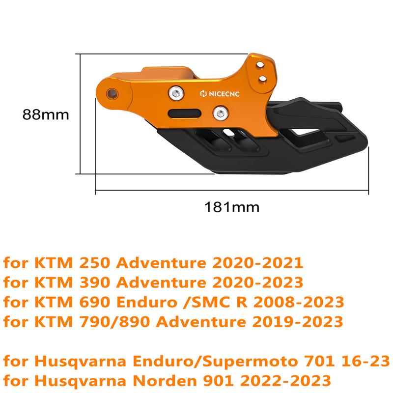 For 2020-2024 KTM 390 ADV Motorcycle Chain Guide Protector for Husqvarna 701 SM 701 Enduro 701 Supermoto 16-24 Norden 901 22-24