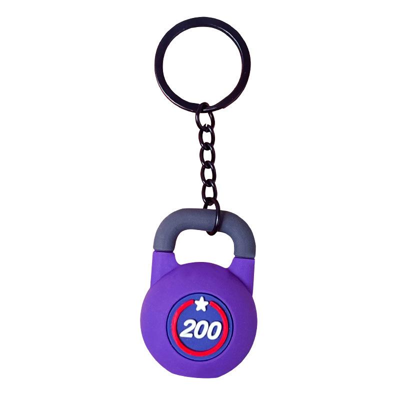 Nowy Gryf Silikonowy Hantel Prezenty dla Miłośników Siłowni Trenera Fitness Plecak Zawieszka do Samochodu