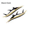 2pcs/set Fish Stripes Style Car Decals for Vehicle Car Boat RV Campervan Caravan Motorhome Window Decorate Waterproof Vinyl