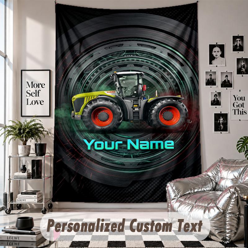 Wandbehang mit individuellem Namen & Text, CLAAS Dekorationstuch für Schlafzimmer