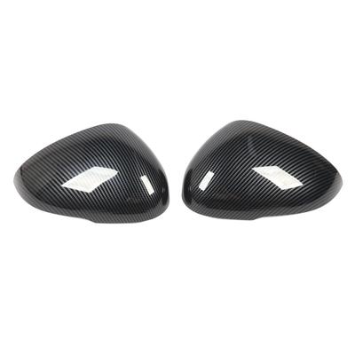 1 Pair Side Rearview Mirror Cap Left Right Carbon Fiber Style Door Mirror Cover Replacement for Kia K5 2019 To 2023