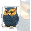 Modern stilig Lucky Owl Resin Art Figur Showpiece (Blå), 1 del