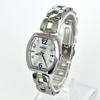 Polished Seiko Watch Radio Solar Powered Excellent Condition Silver White Dial Blue S2430 [Working Condition] Ladies'