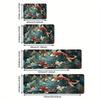 VIKAMA Dark Ocean World Carpet Koi Lucky Mat Non-Slip Kitchen Rug Doormat Bathroom Mat Carpet For Live Room  Rug For Bedroom