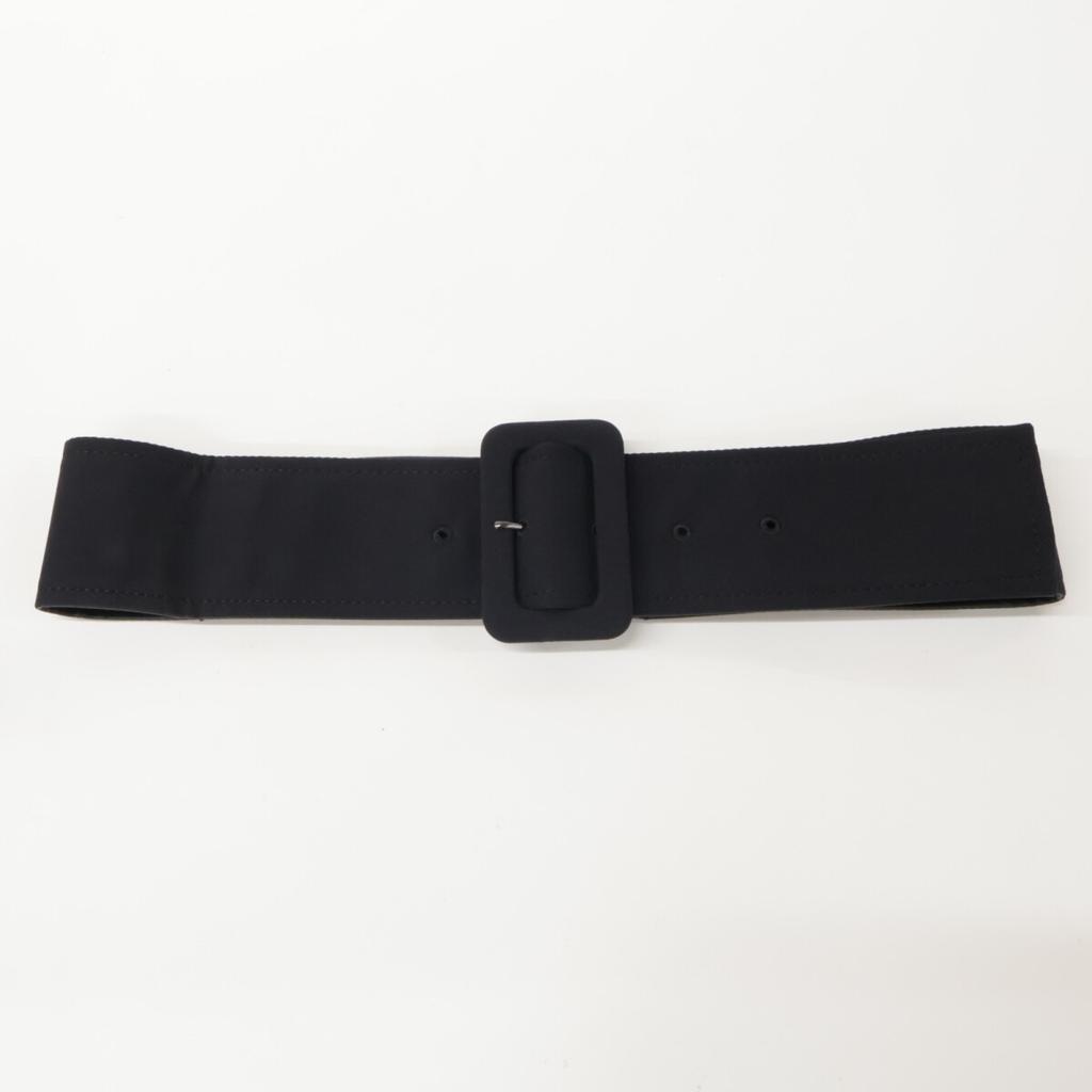 LE PHIL 534-0120302 Black Tie Lighter Belted Pleated Skirt Skirt 1 blackUsed