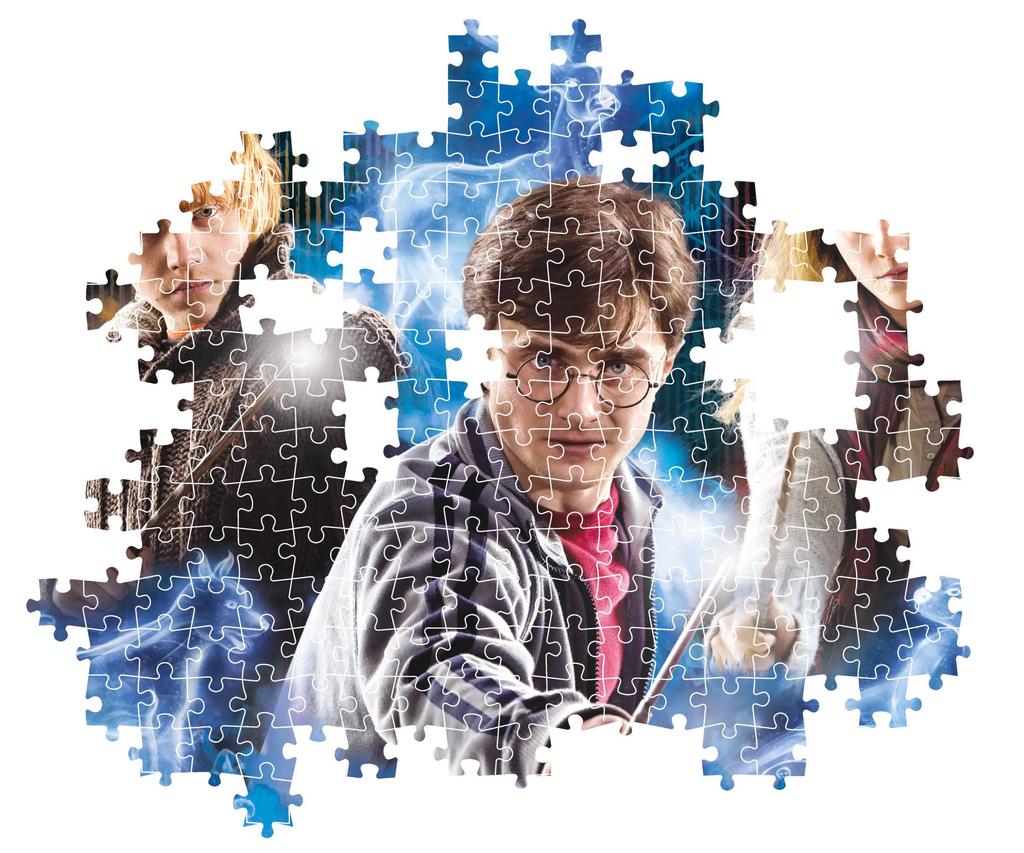 Clementoni 35535 Harry Potter Jigsaw Puzzle, 500 Pieces, with Poster, for Adults Ages 14-99, Hogwarts Design, Made In Italy, Multicolor