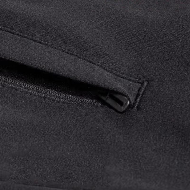 Li Ning Plain Logo Print Fashion Training Fleece Stand Collar Cardigan Sweatshirt Casual Sports Suit Unisex Sweatshirt Black AWDTE83-1+AYKU703-1