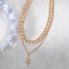 Snake Pendant Necklace Creative Personality Punk Style Thick Chain Double Collarbone Chain Female