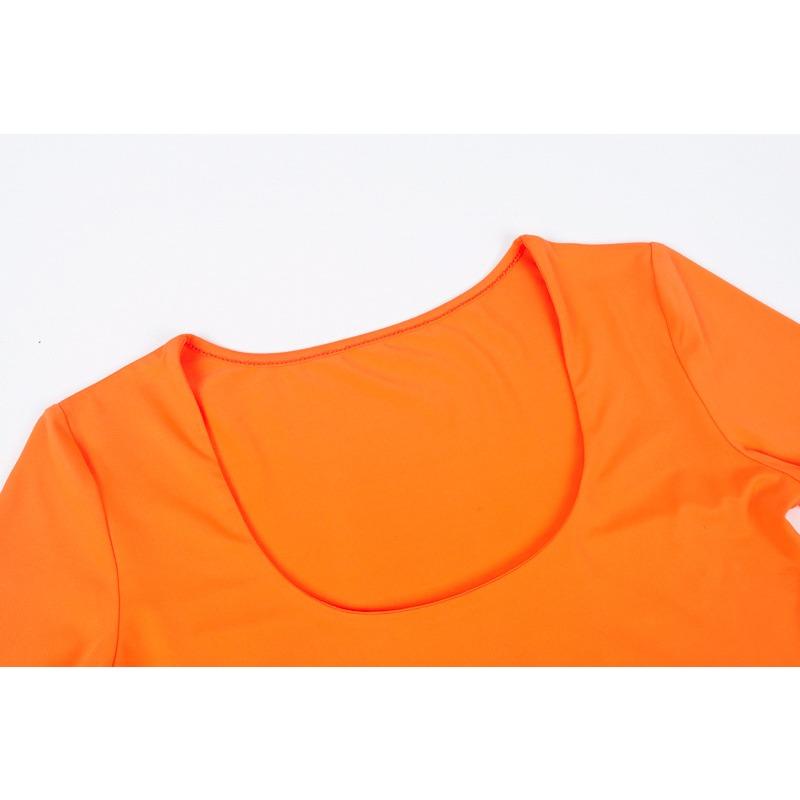 GMXIA Frühling Sexy Mode Pullover Langarm Slim-fit Overall Damenbekleidung