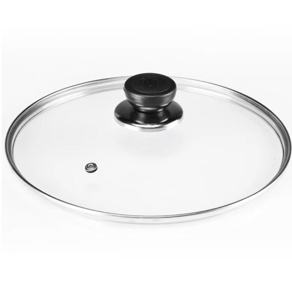 Universal Pot Cover Tempered Glass Pot Lid Durable Wok Pan Lid  Kitchen Accessories