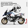 Maßstab 1/12 BMW R1250 GS Legierung Druckguss Auto Motorrad Modell, Spielzeug zum Verschenken, Druckguss Statisches Motorradmodell