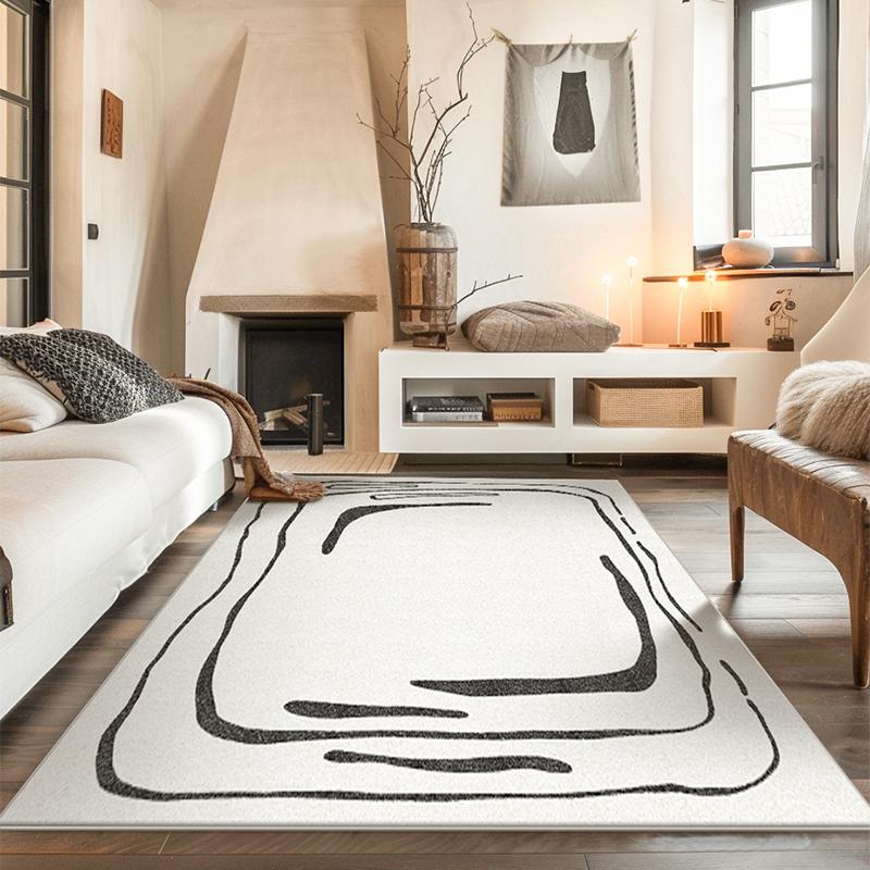 Fluffy Soft Carpets for Living Room Minimalist Retro Bedside Rug Large Area Bedroom Decor Anti-slip Carpet Plush Study Floor Mat