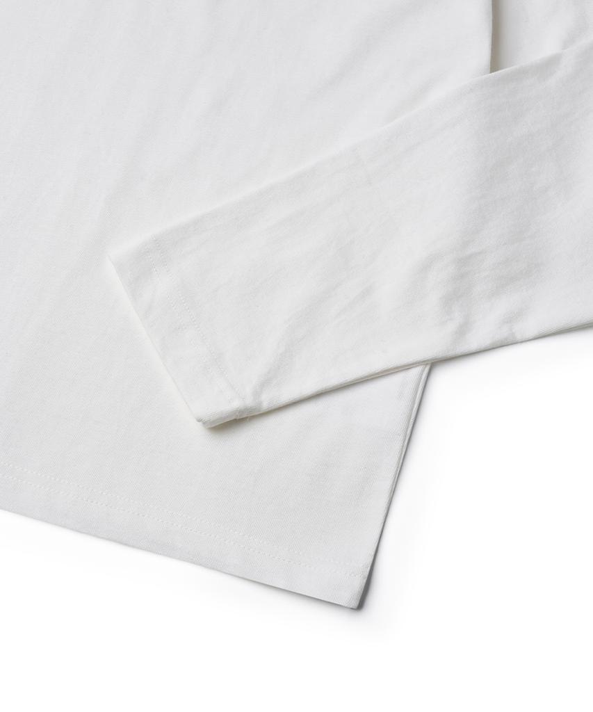 GAINSBORO Signature Crop Long Sleeve_White