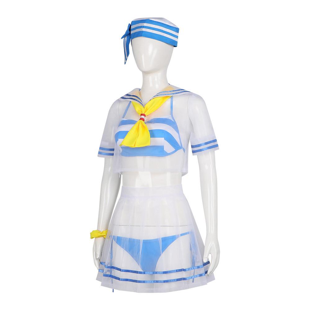 Re Life In A Different World From Zero Cosplay Costume Sailor Swimsuit For Anime Role Play Summer