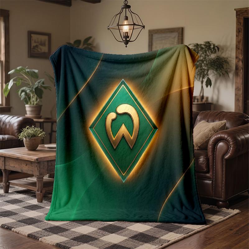 Werder Bremen Fußball Print Flanelldecke Weich Warm Sofa Bett Überwurfdecke Für Zuhause Büro Schlafzimmer