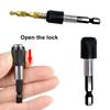 60mm hexagonal quick change rod 6.35mm self-locking screwdriver connect rod power tool accessory magnetic sleeve extension rod