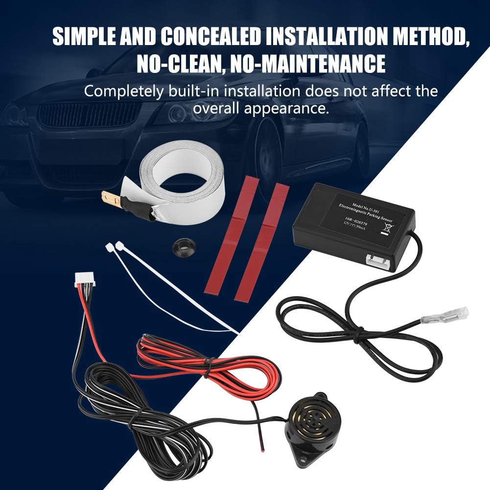 Universal Car Parking Sensor Kit,Electromagnetic Induction Reversing Alarm Parking Sensor for Car Truck RV