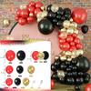 Balloon Set Red Black Gold Balloon Birthday Theme Party Scene Arrangement Wedding Hotel Balloon