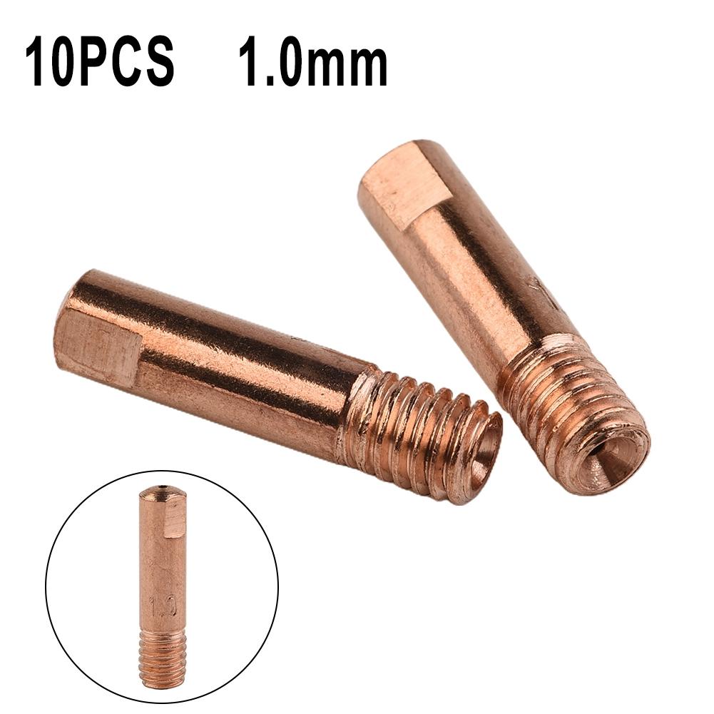 Premium MIG-Schweißbrenner Verbrauchsmaterialien 10 Stück MB15AK 0,6 1,2 mm Kontaktdüsen