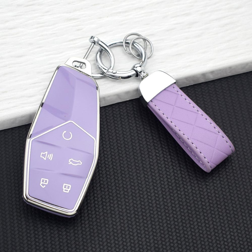 Premium Soft TPU Remote Key Fob Protective Shell for MG One 2022-2026 Anti-scratch Car Key Case Holder KeyChain Auto Accessories