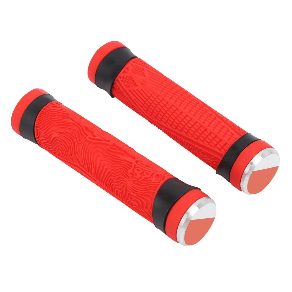 Antislip Silicone MTB Bicycle Handlebar Grips with Plugs Shockproof Cycling Accessory