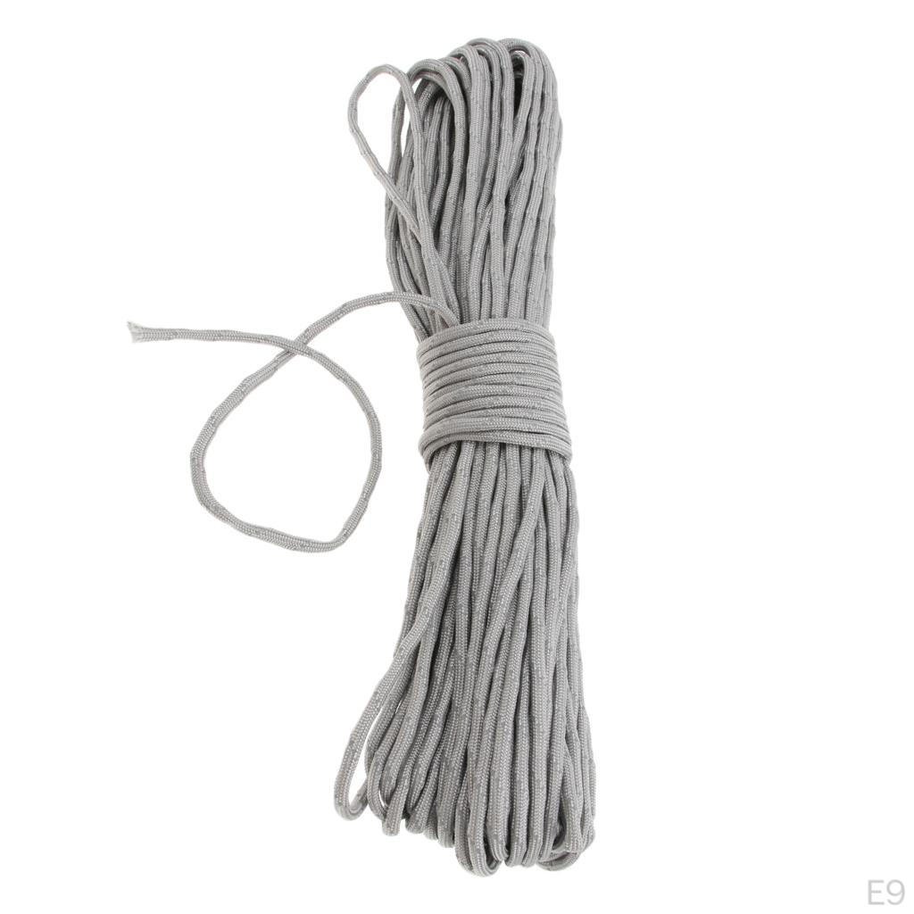 34 Yard Reflective Nylon Cord Tent Guyline Rope for Camping Canopy Awning Outdoor Packaging
