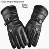 Winter Leather Gloves Waterproof Resistance Cold Outdoor Sports Warm Motorcycle For Men Warm and Cold Resistant Leather Gloves