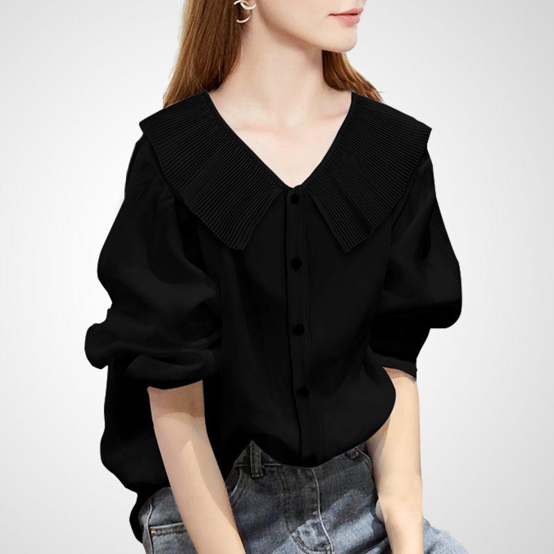 

Антивозрастная Модная Шикарная Стильная Свободная Рубашка в Западном Стиле Black M