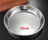 304 Stainless Steel Plate tray Noodle Plate Flat Steamed big Large Size Meal Plate Dual Handle Dough dishes and plates sets dish