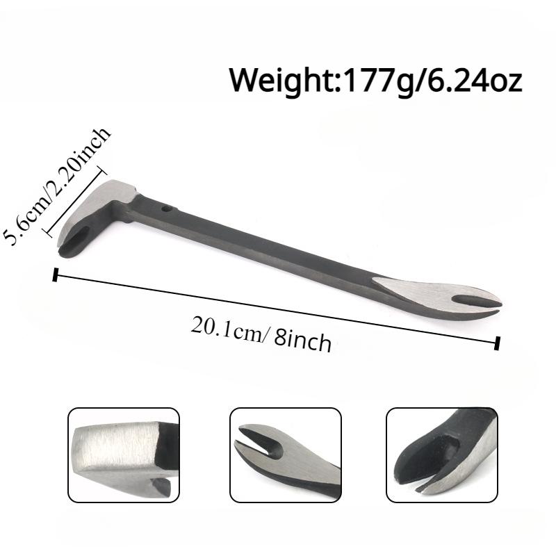 Nail Puller Extractor Remover Tool 12"10"8"Household Carbon Steel Remolding & Woodworking Multifunctional Pry Bar Crow Tools